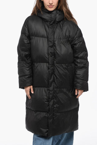 Oversized W-TAKRY Down Jacket with Hidden Placket