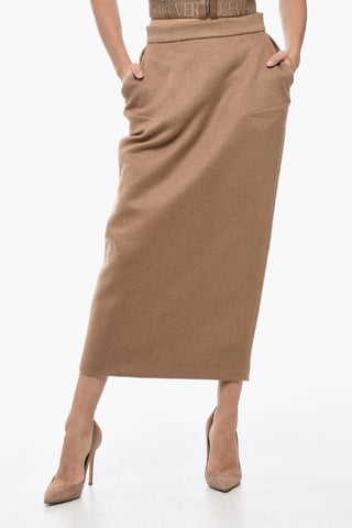 SFILATA Camel BABELE Longuette with Flush Pockets