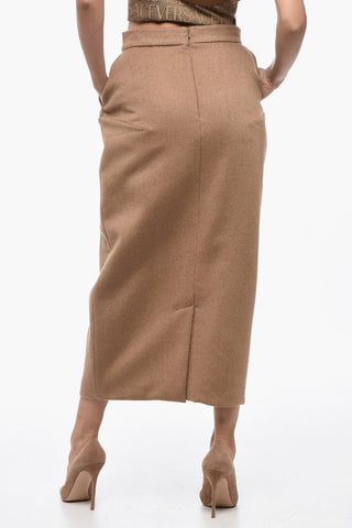 SFILATA Camel BABELE Longuette with Flush Pockets