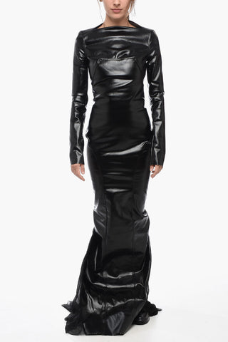 Coated Fabric COLUMN Mermaid Dress