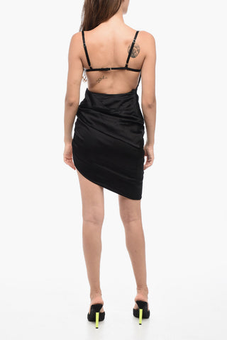 LE CHOUCHOU Asymmetrisches Kleid LA SAUDADE BRODEE mit Spitzenbesatz