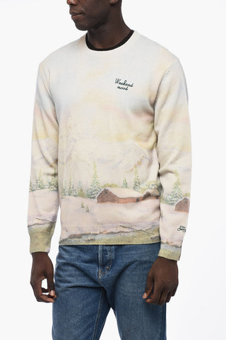 Maglia Girocollo Effetto Tie Dye 