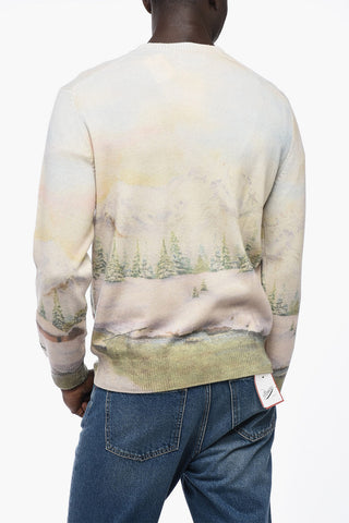 Maglia Girocollo Effetto Tie Dye 