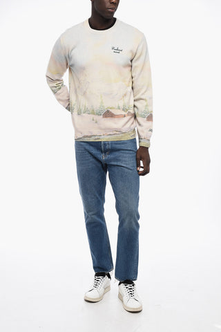 Maglia Girocollo Effetto Tie Dye 
