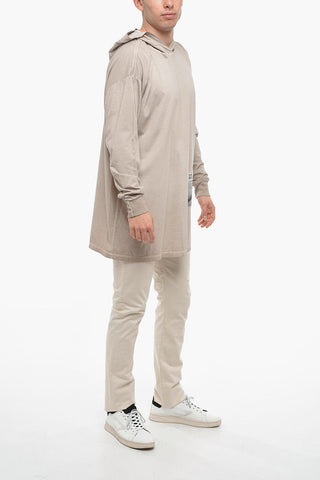 MM6 VIN ROUGE T-Shirt Oversized in Cotone con Cappuccio