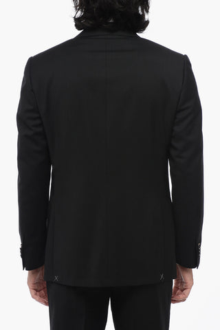 virgin wool side vents notch lapel LEADER 2-button suit
