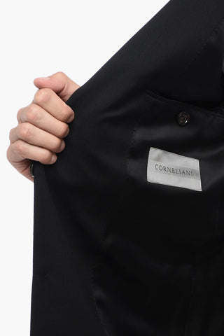virgin wool side vents notch lapel LEADER 2-button suit