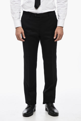 virgin wool side vents notch lapel LEADER 2-button suit