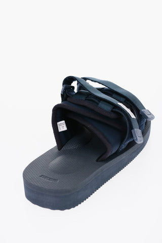 Solid Color Sandals with Touch Strap Closure