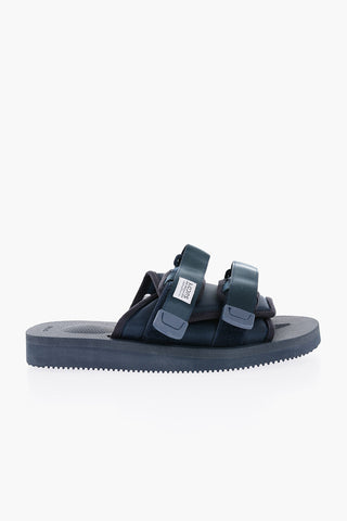Solid Color Sandals with Touch Strap Closure