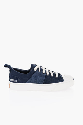 TODD SNYDER Suede And Fabric Low-Top Sneakers