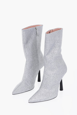 Glitter ROSIE 7 Ankle Boots with Point Toe 11cm