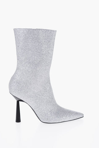 Glitter ROSIE 7 Ankle Boots with Point Toe 11cm