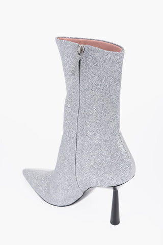 Glitter ROSIE 7 Ankle Boots with Point Toe 11cm