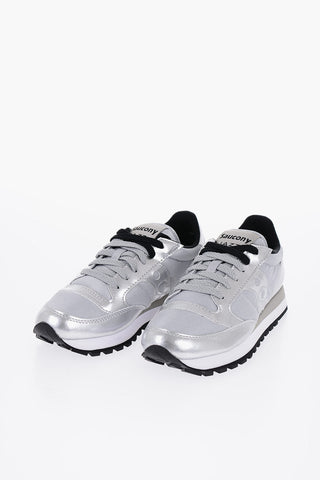 Nylon and Metallic Leather JAZZ Low-Top Sneakers