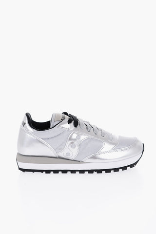 Nylon and Metallic Leather JAZZ Low-Top Sneakers
