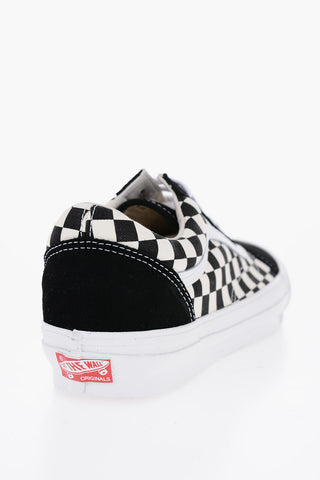 Checked OG OLD SKOOL L Low-Top Sneakers with Suede Details