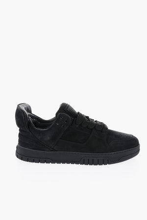 Sneakers Basse in Pelle scamosciata a Tinta Unita