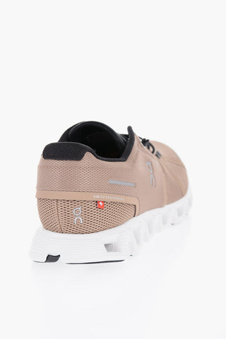 Perforated Fabric Low-Top Sneakers