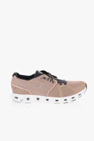 Perforated Fabric Low-Top Sneakers
