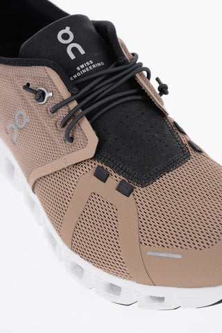Perforated Fabric Low-Top Sneakers