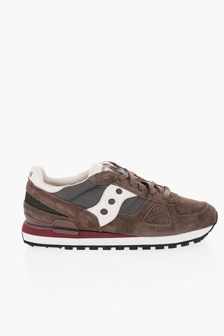 Suede and Nylon SHADOW Low Top Sneakers