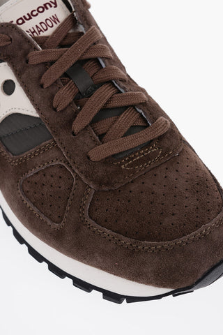 Suede and Nylon SHADOW Low Top Sneakers