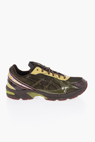 Perforated Fabric Low-Top Sneakers