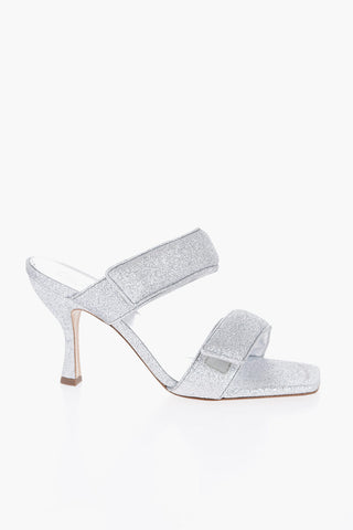 Glitter PERNI03 Sandals with Double Touch Strap Closure 10cm
