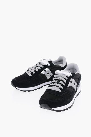 Sneakers Basse SHADOW in Camoscio e Nylon con Dettaglio Lurex