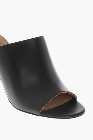 Sabot Open-Toe In Pelle Con Tacco Polish 8cm