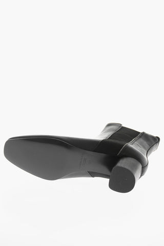 Leather Chelsea Booties Heel 6 cm