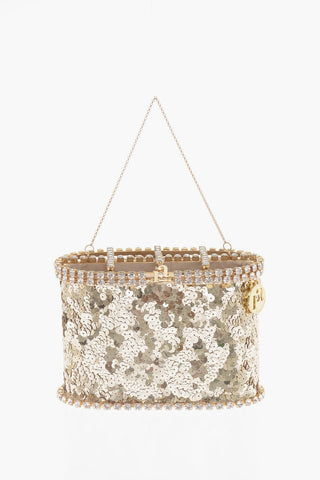 Borsa da Polso HOLLI BALLERINA In Paillettes con Gioielli