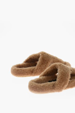 Infradito In Shearling