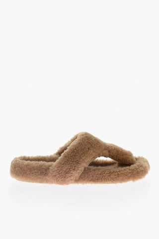 Infradito In Shearling