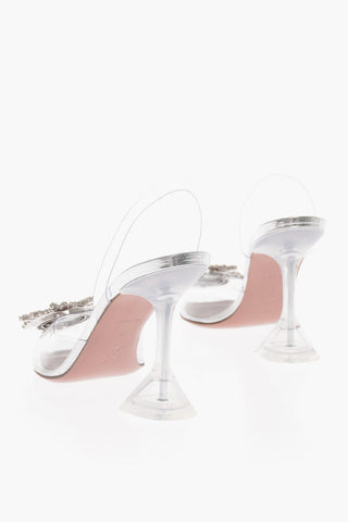 Decolletè Clear A Punta Stretta Con Slingback 10 cm