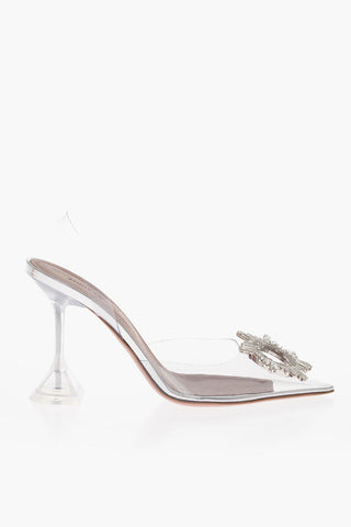 Decolletè Clear A Punta Stretta Con Slingback 10 cm