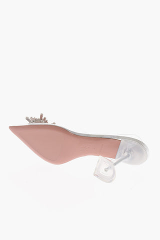Decolletè Clear A Punta Stretta Con Slingback 10 cm