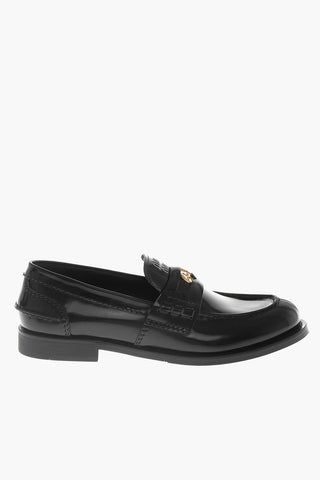 Brushed Leather Penny Loafers