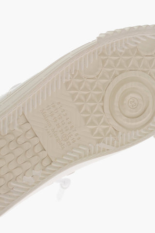 MM22 Low-Top Leather Sneakers With Raw Cut Details