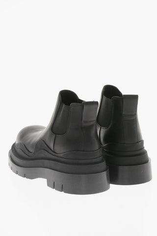 Leather THE TIRE Chelsea Boots With Chunky Sole