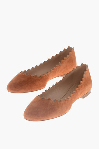 Ballerine In Pelle Scamosciata 