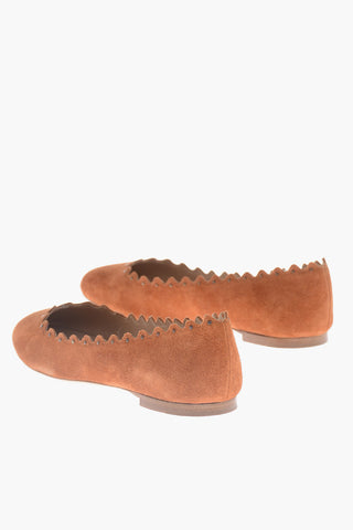 Ballerine In Pelle Scamosciata 