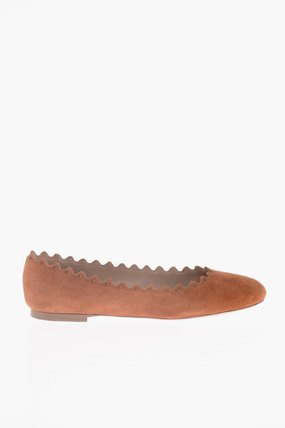 Ballerine In Pelle Scamosciata 