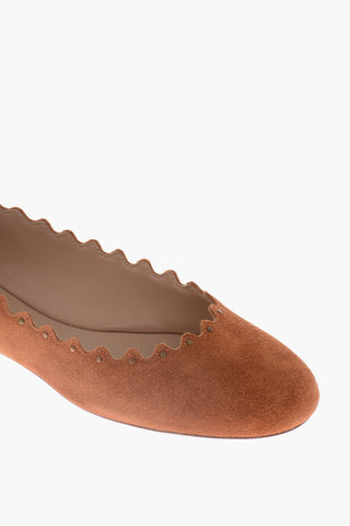 Ballerine In Pelle Scamosciata 