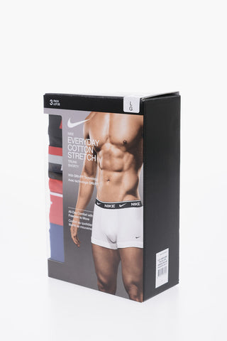 Set 3 Boxer in Cotone Stretch con Banda Elastica Logata