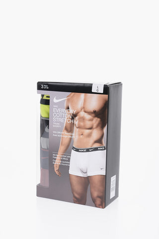 Set mit 3 Boxershorts aus Stretch-Baumwolle mit Logobund