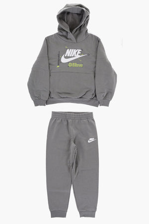 Hoodie- und Jogginghose-Set aus Baumwollmischung mit Fleece