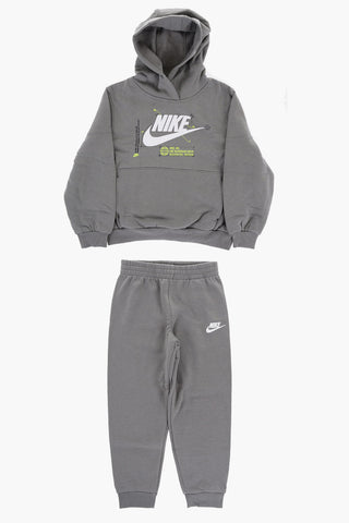 Hoodie- und Jogginghose-Set aus Baumwollmischung mit Fleece