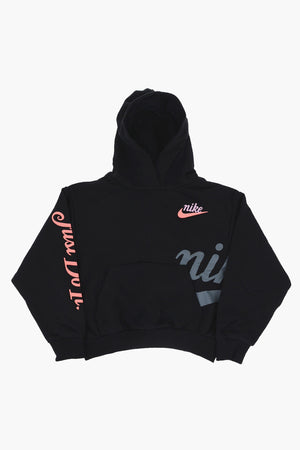 Cotton-Blend Hooded Sweatshirt with Patch Pocket